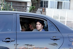 Ian Somerhalder - waves to photographers as he arrives at a private party in Rio - June 01, 2012 - 7xHQ GVucfteR