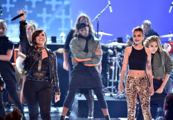 Demi Lovato and Cher Lloyd - Performing Really Don't Care at the Teen Choice Awards. August 10, 2014 - 45xHQ P4OFAv2y