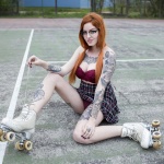 the4um.com.mx | SuicideGirls Bruna Bruce How to Roller Skate
