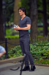 Ian Somerhalder - does a segment for 'The Climate Reality Project' in Washington Square Park - August 23, 2014 - 10xHQ Uwxd6Xej