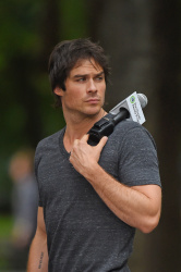 Ian Somerhalder - does a segment for 'The Climate Reality Project' in Washington Square Park - August 23, 2014 - 10xHQ WO6QHjem