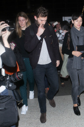 Jamie Dornan - Spotted at at LAX Airport with his wife, Amelia Warner - January 13, 2015 - 69xHQ BZwn1iVV